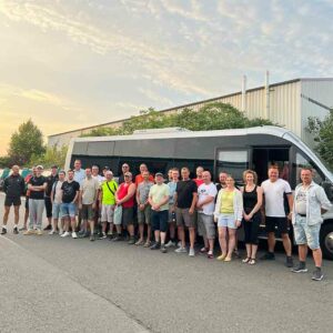 Das gesamte Team der M Sendler Haustechnik ist bei einem Teamevent dabei